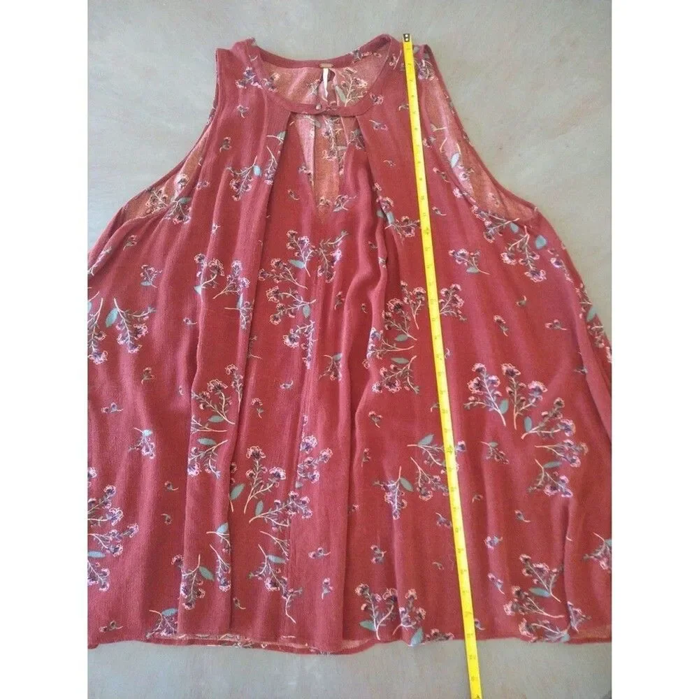 Free people  sleeveless floral tunic/ mini dress Small boho large